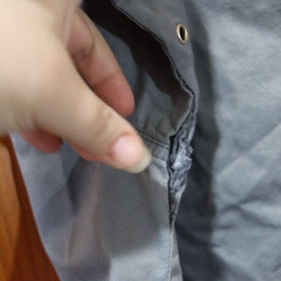 Vintage DKNY Classic Gray Utility Light Jacket Windbreaker Jacket Small - Picture 14 of 16